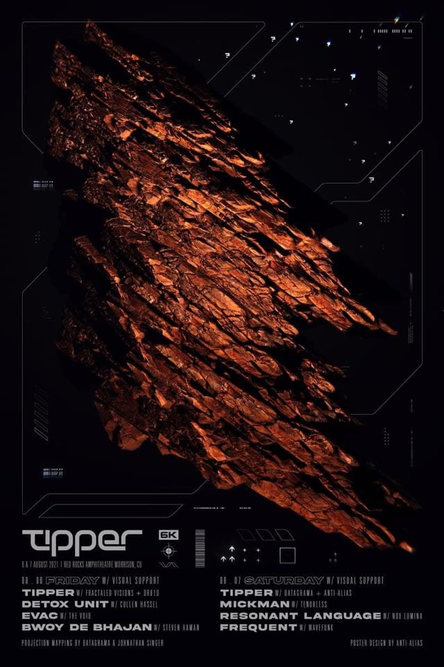 Audiovisuals for Frequent @ Tipper Red Rocks 2021